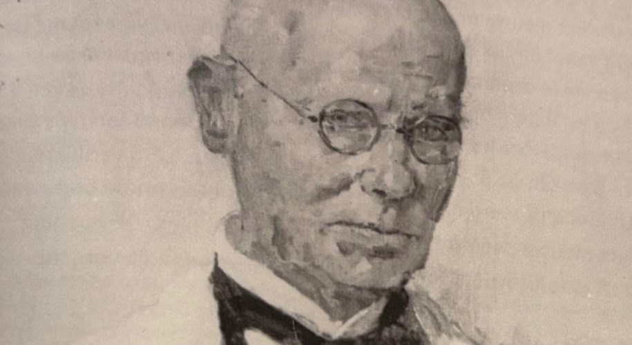 Enno Dirk Wiersma in zijn befaamde witte doktersjas Bron: Historie in de buurt – professorenbuurt Academisch Ziekenhuis en Medische faculteit Groningen (Terwisscha van Scheltinga, 2004)