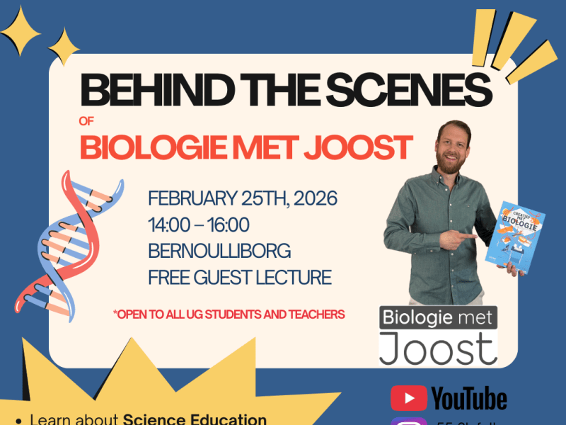 Behind the scenes of Biologie met Joost