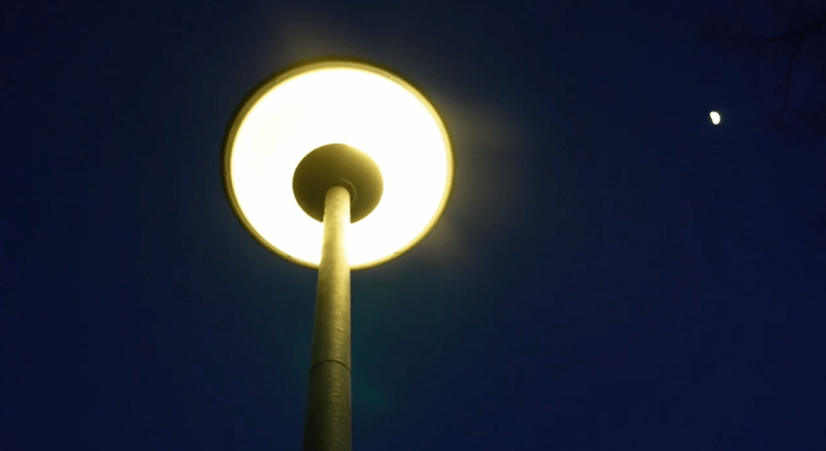 A modern street light